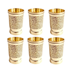 Pure Brass Mughlai Style Embossed...